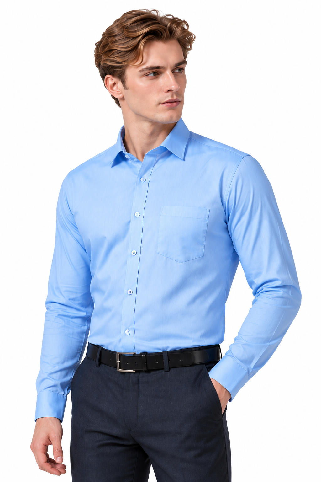 Sky Blue Premium Formal Shirt