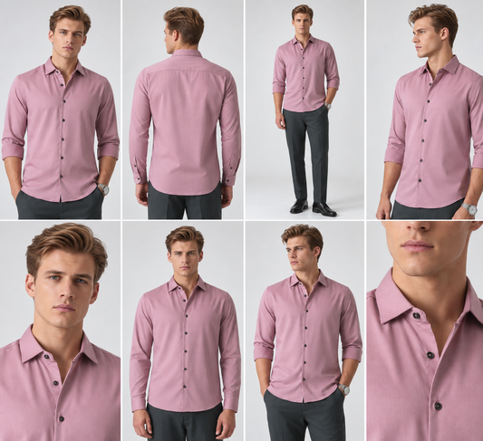 Mauve Premium Formal Shirt