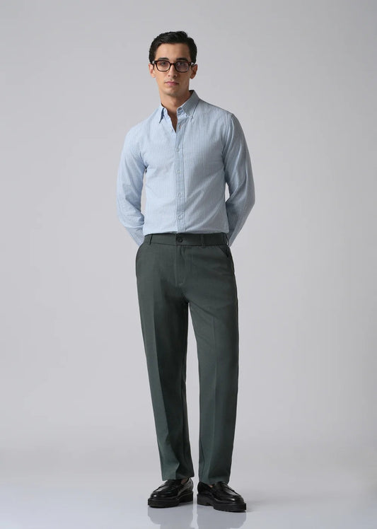 Charcoal Relaxed Fit Formal Pant
