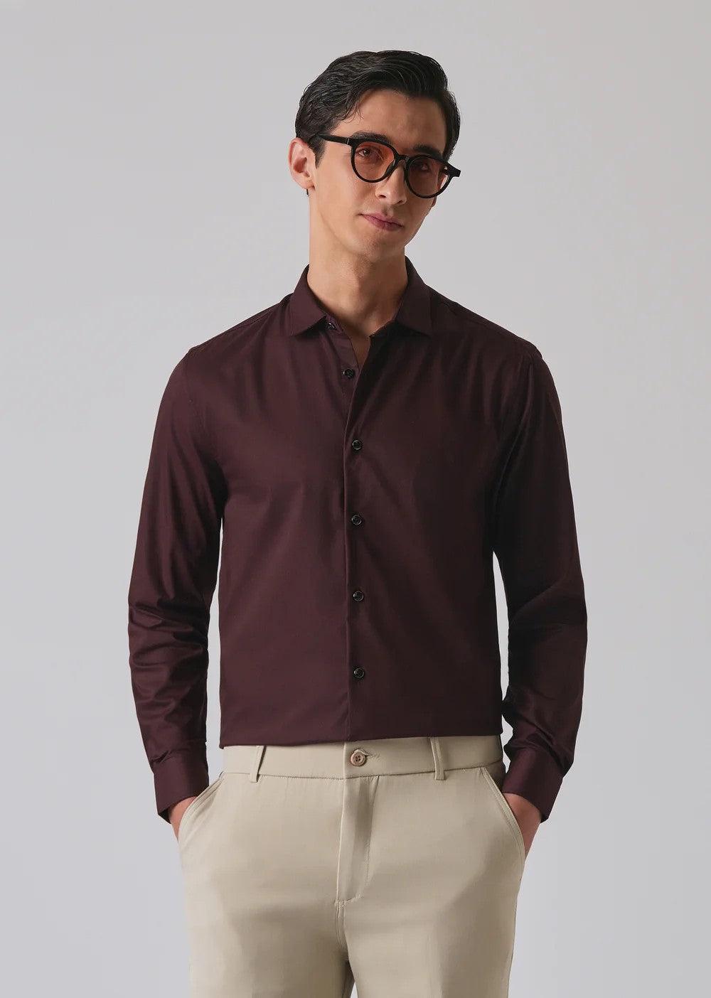 Dark Burgundy Formal Shirt