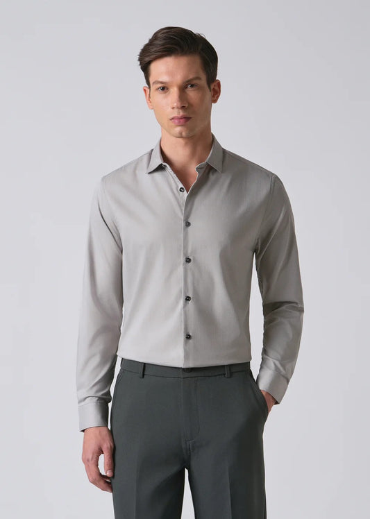 Grey Formal Shirt Alternate Style